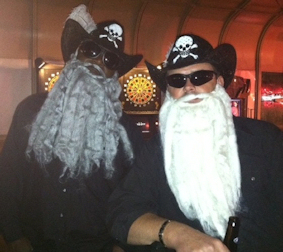 Halloween 2011 Scott & Jerry as ZZ Top...